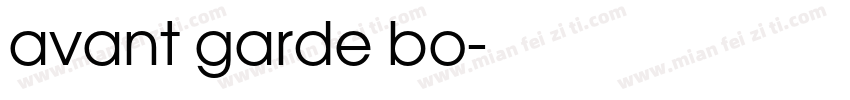 avant garde bo字体转换